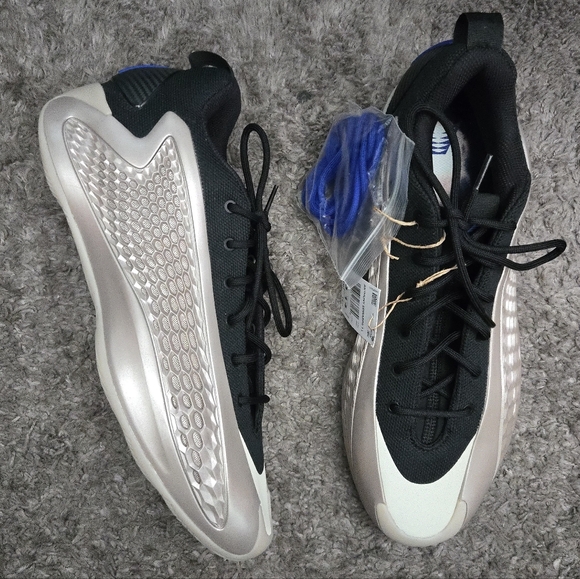 adidas Other - Adidas Anthony Edwards 1 Low Men Size 13 Black Blue And Metallic New 022026